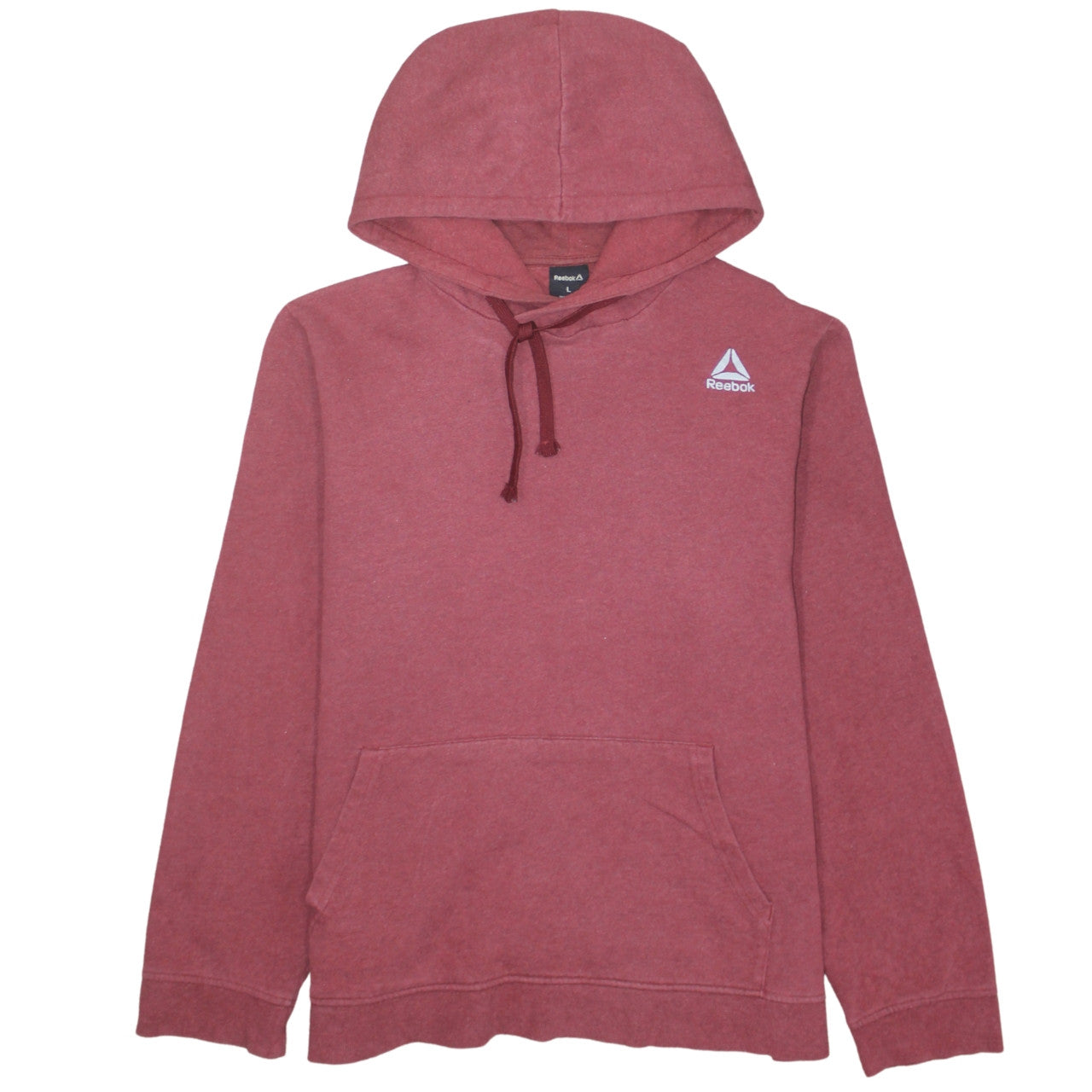 Mens UK Size L Reebok Red Pullover Hoodie
