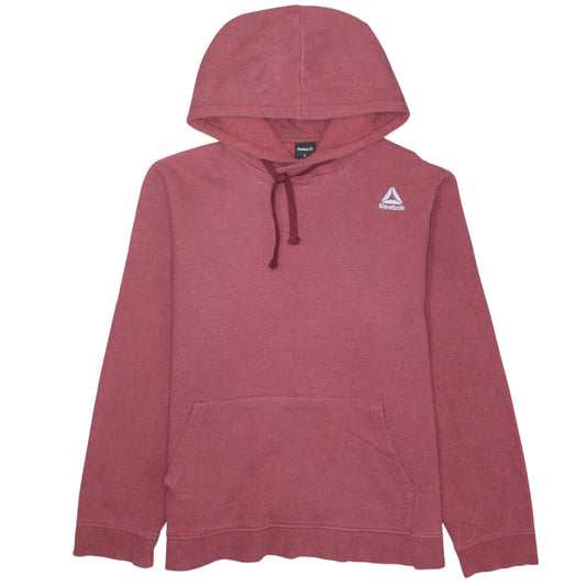 Mens UK Size L Reebok Red Pullover Hoodie