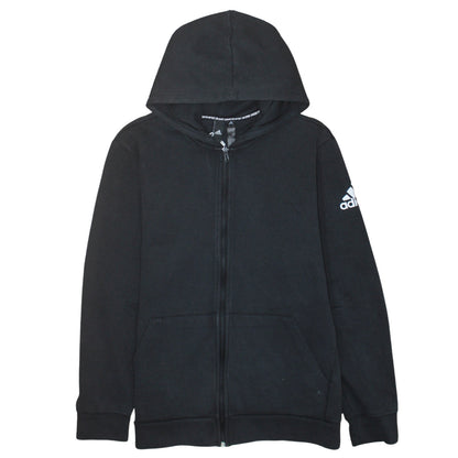 Mens UK Size L adidas Black Full Zip Hoodie