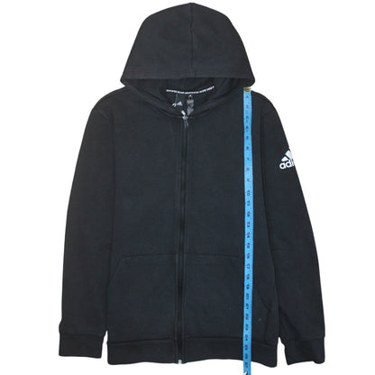 Mens UK Size L adidas Black Full Zip Hoodie