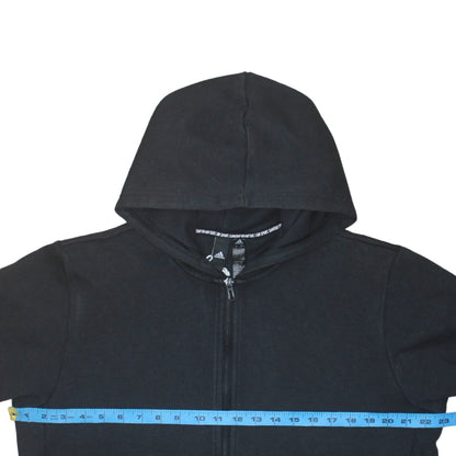 Mens UK Size L adidas Black Full Zip Hoodie
