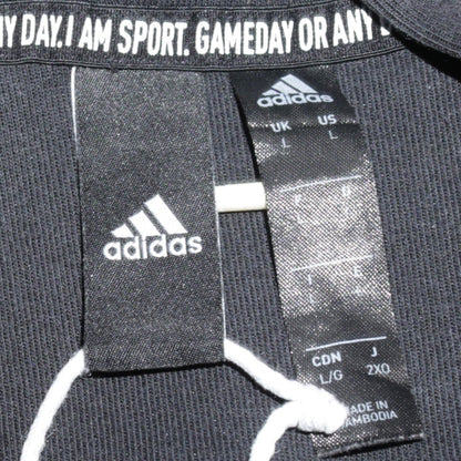 Mens UK Size L adidas Black Full Zip Hoodie