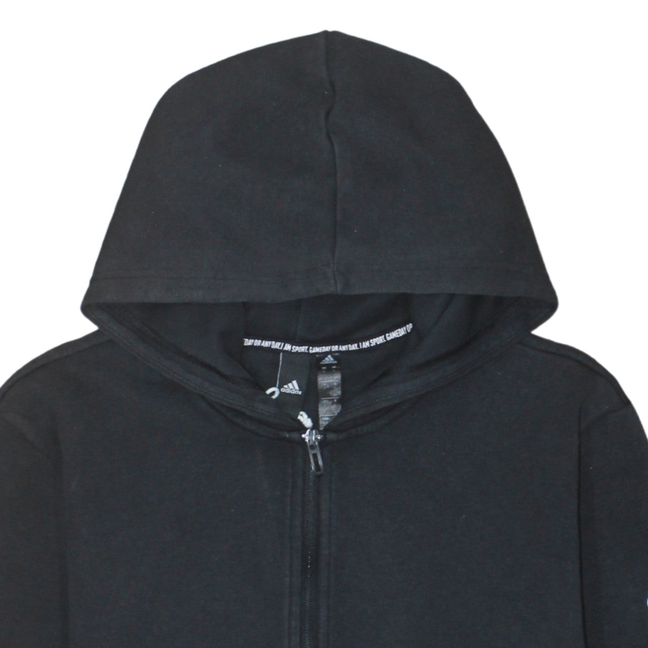 Mens UK Size L adidas Black Full Zip Hoodie