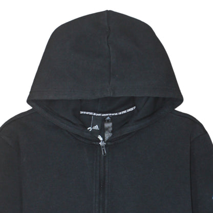 Mens UK Size L adidas Black Full Zip Hoodie