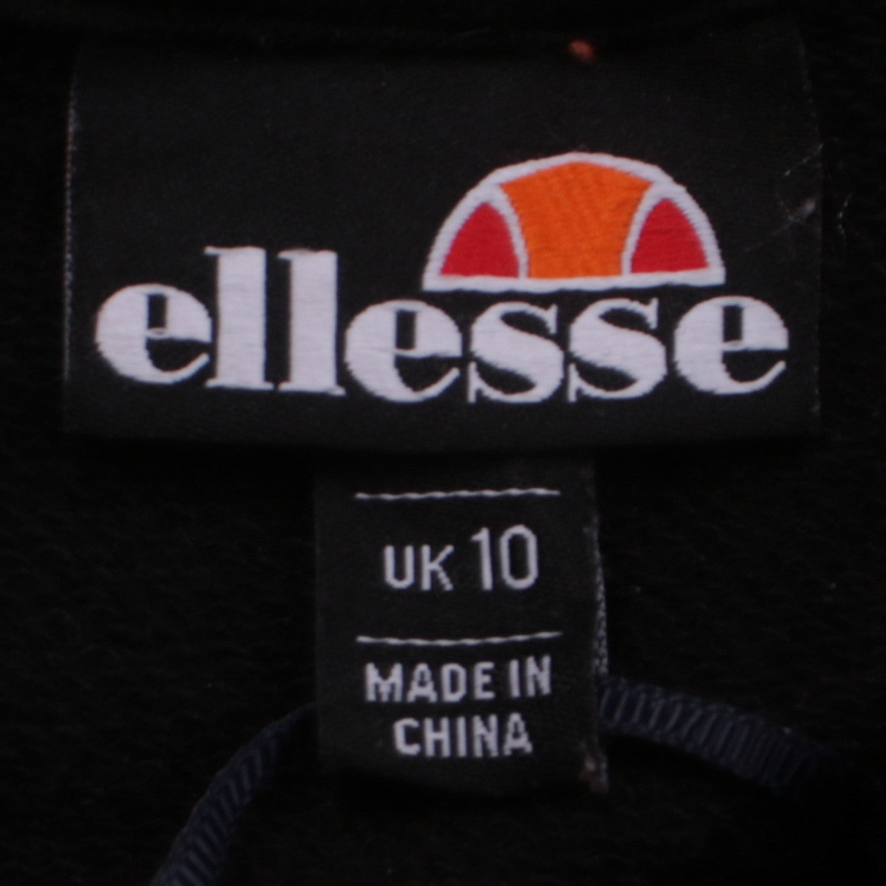 Womens UK Size 10 ellesse Black Pullover Hoodie