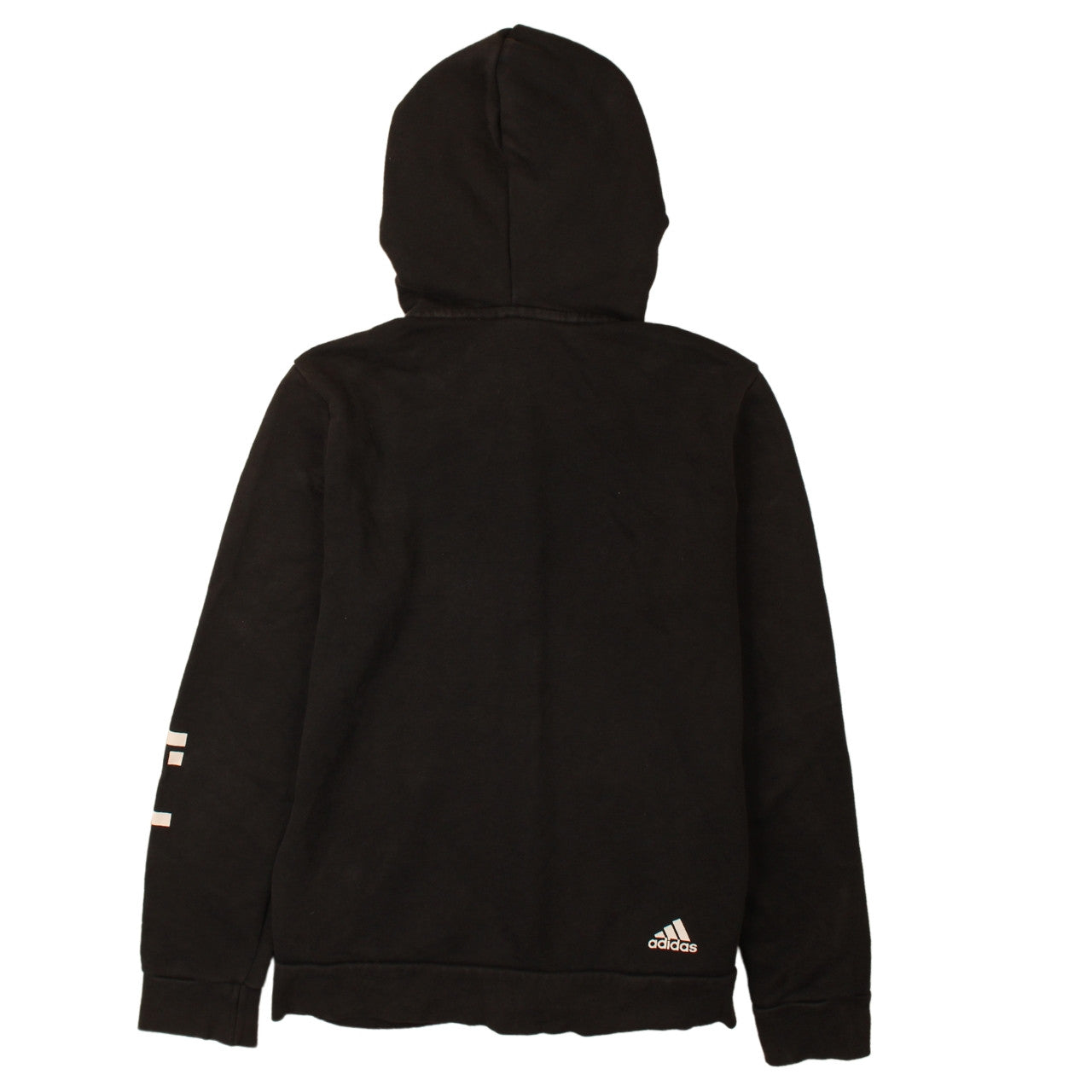Womens UK Size M adidas Black Full Zip Hoodie