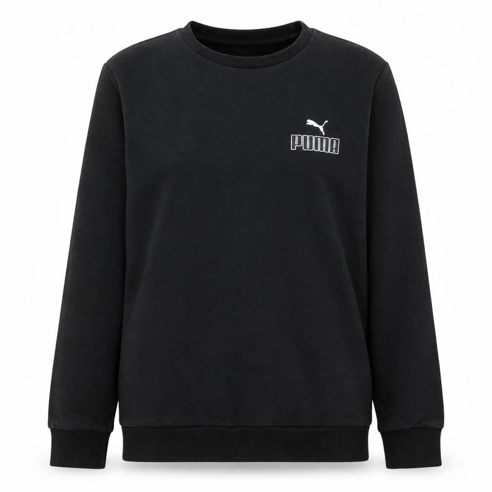 Womens UK Size S PUMA Black Pullover Sweatshirt