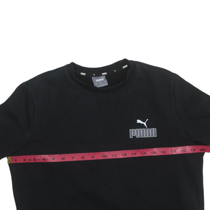 Womens UK Size S PUMA Black Pullover Sweatshirt