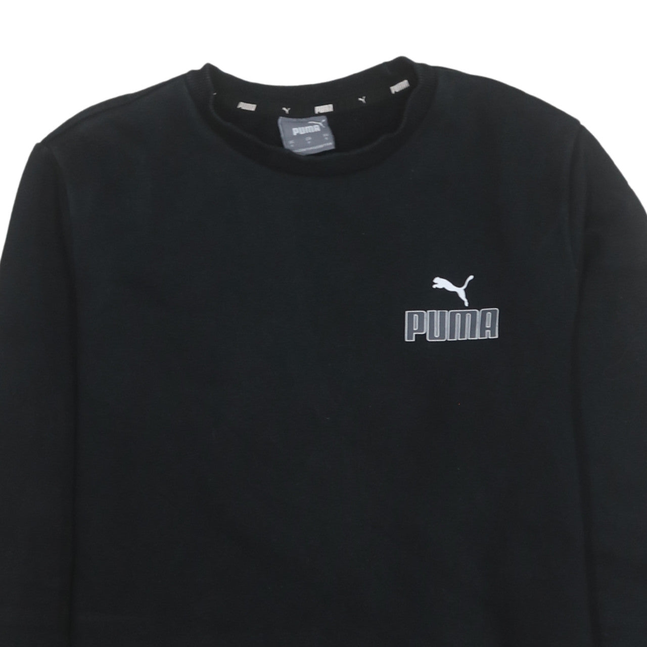 Womens UK Size S PUMA Black Pullover Sweatshirt