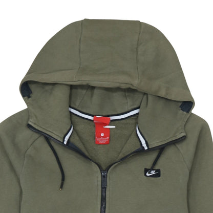 Mens UK Size M Nike Green 1/2 Zip Hoodie
