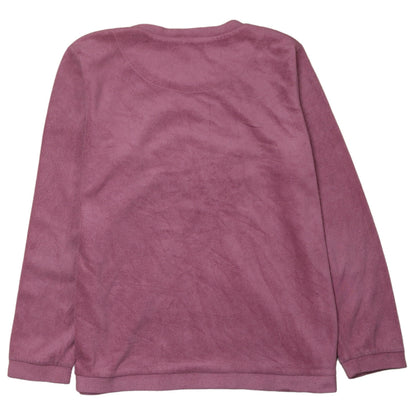 Love to Lounge Women's Pink Fleece Sleep Queen Long Sleeve Pyjama Top M 12/14