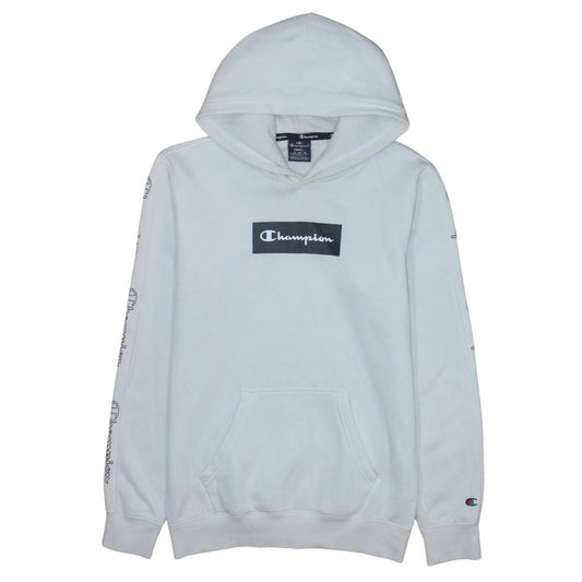 Mens UK Size S Champion White Pullover Hoodie