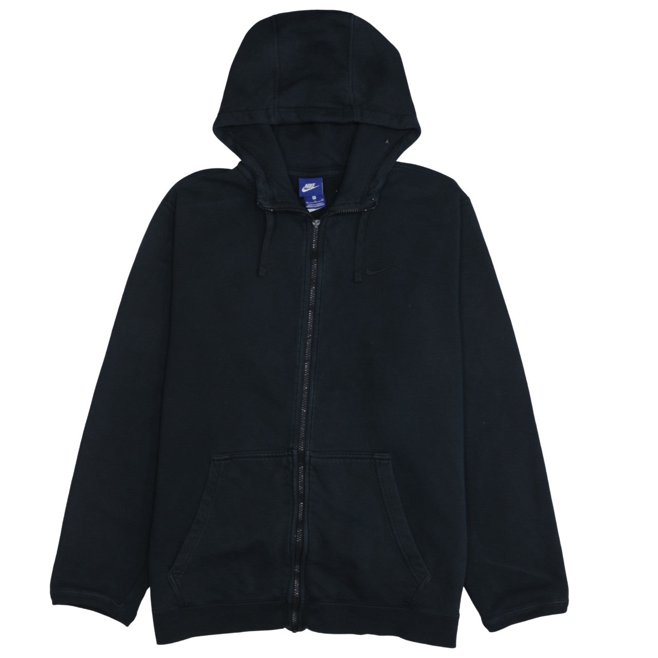 Mens UK Size XL Nike Black Full Zip Hoodie