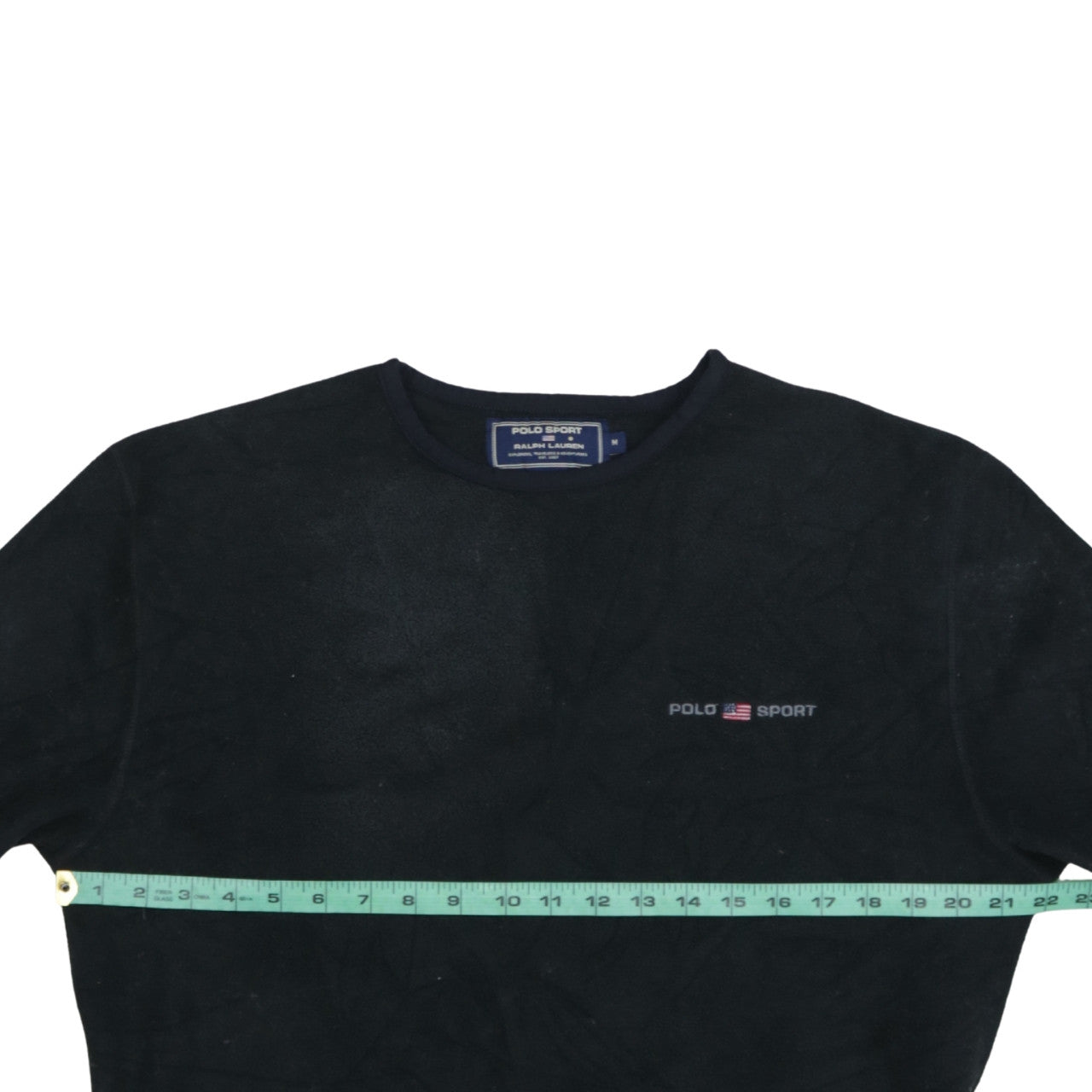 Mens UK Size M Polo Sport Ralph Lauren Black Pullover Sweatshirt