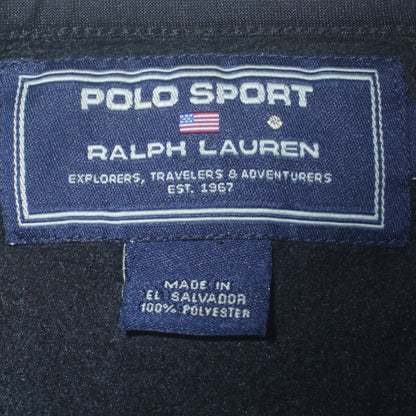 Mens UK Size M Polo Sport Ralph Lauren Black Pullover Sweatshirt