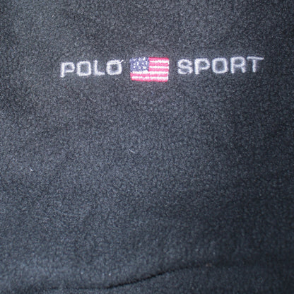 Mens UK Size M Polo Sport Ralph Lauren Black Pullover Sweatshirt
