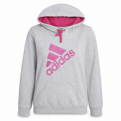 Womens UK Size L adidas Grey Pullover Hoodie