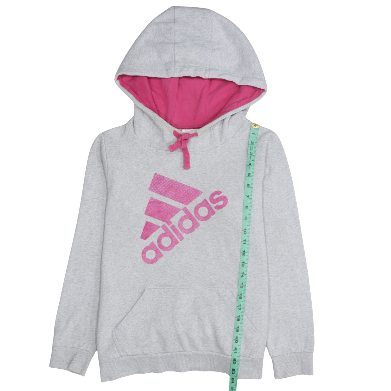 Womens UK Size L adidas Grey Pullover Hoodie