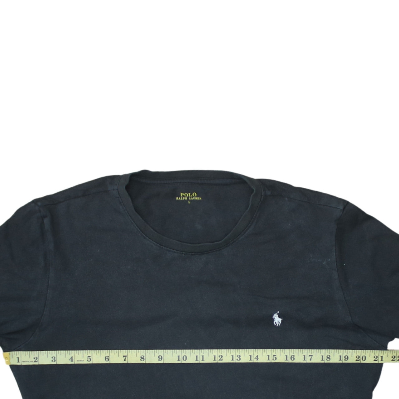 Ralph Lauren Men's Black Cotton Crew Neck Short Sleeve T-Shirt Size L