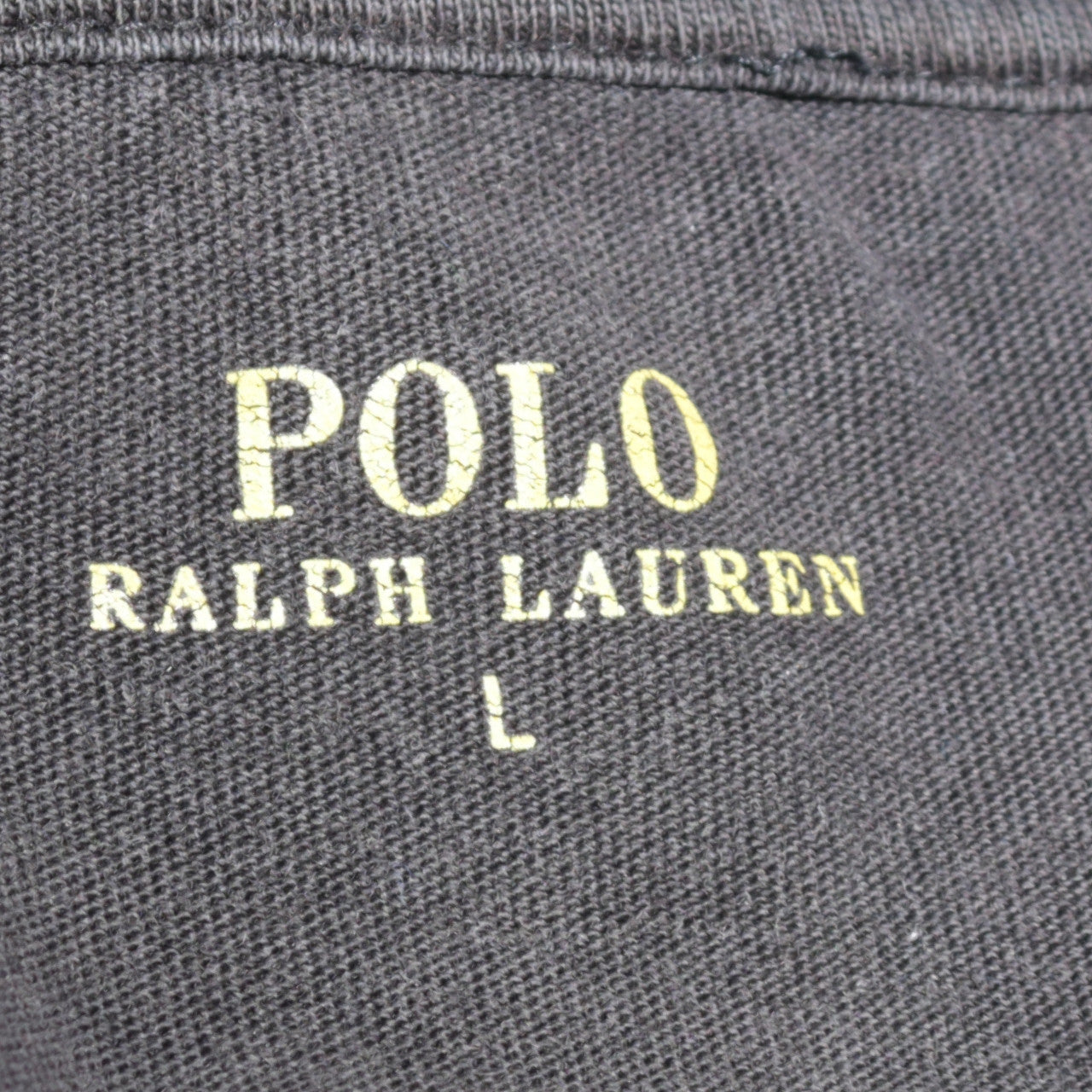 Ralph Lauren Men's Black Cotton Crew Neck Short Sleeve T-Shirt Size L