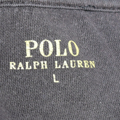 Ralph Lauren Men's Black Cotton Crew Neck Short Sleeve T-Shirt Size L