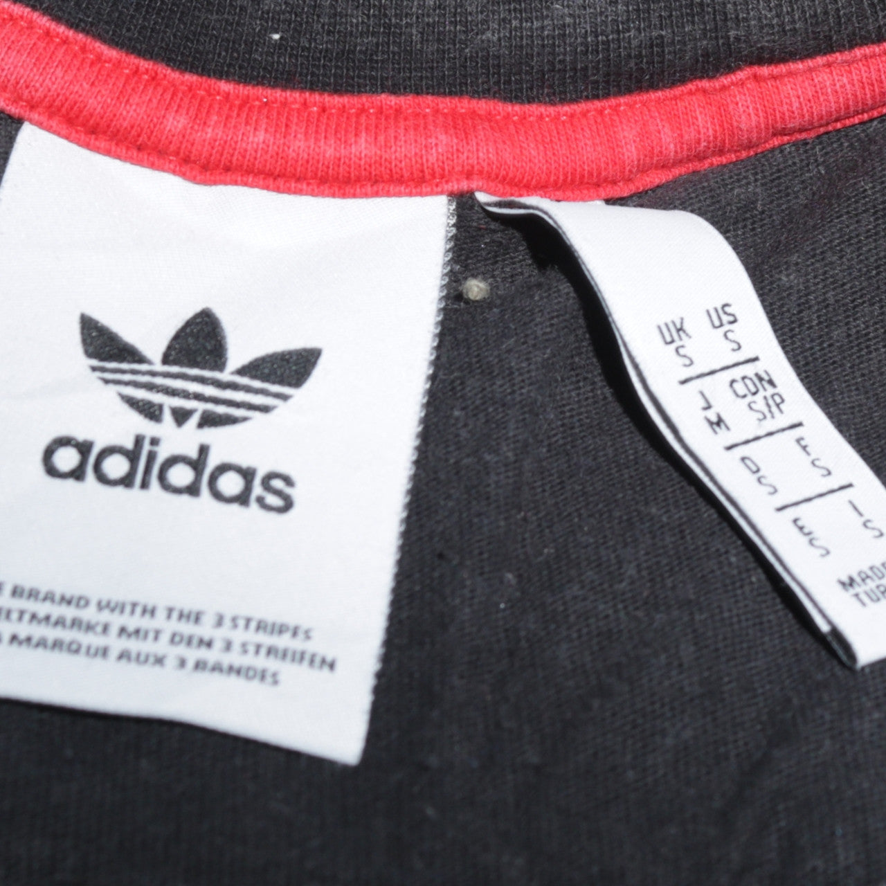Mens UK Size S adidas Black  T-Shirt