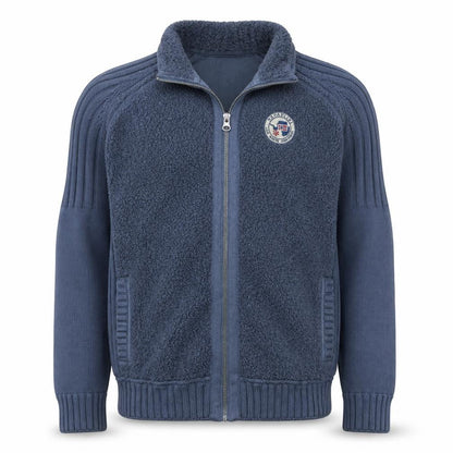 Mens UK Size M Napapijri Blue Full Zip Sweatshirt