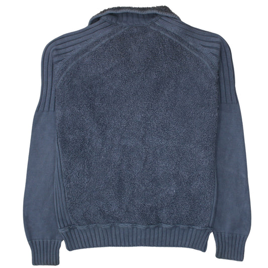 Mens UK Size M Napapijri Blue Full Zip Sweatshirt