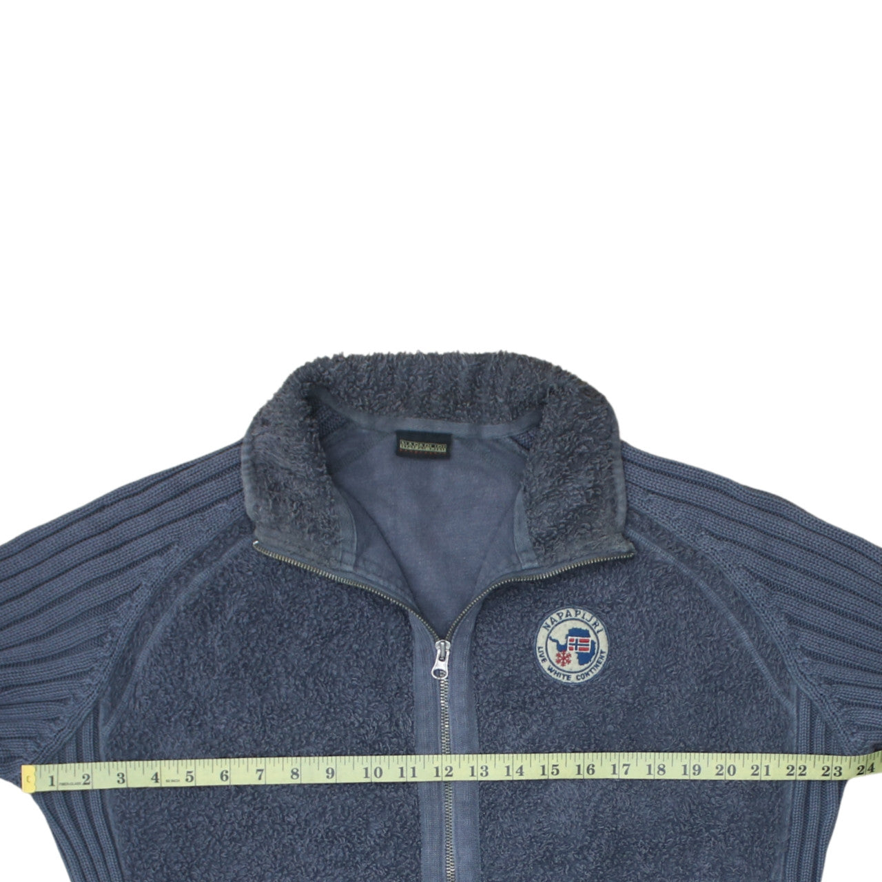 Mens UK Size M Napapijri Blue Full Zip Sweatshirt