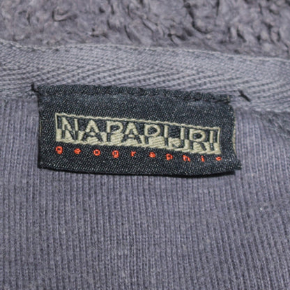 Mens UK Size M Napapijri Blue Full Zip Sweatshirt