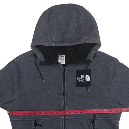 Mens UK Size M The North Face Grey Full Zip Hoodie