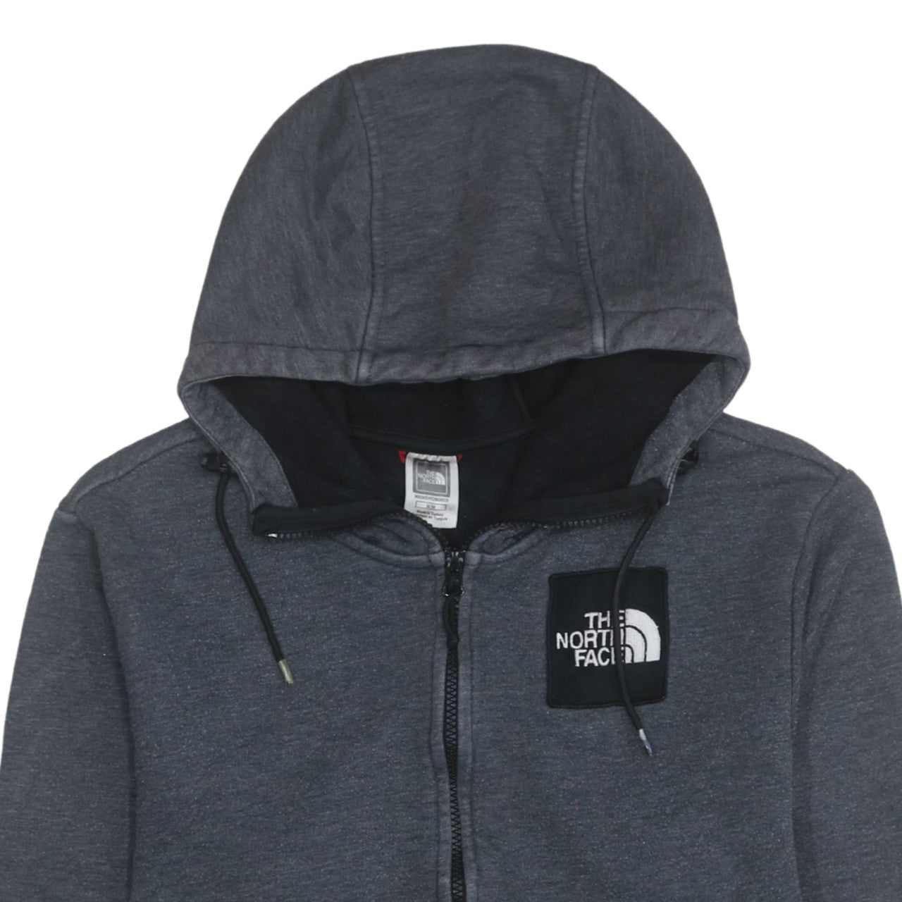 Mens UK Size M The North Face Grey Full Zip Hoodie