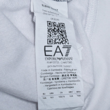 Emporio Armani EA7 Boys Multicoloured 14Y Half Zip Hoodie