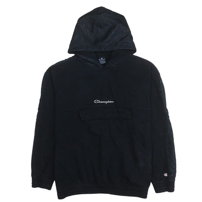 Mens UK Size XL Champion Black Pullover Hoodie