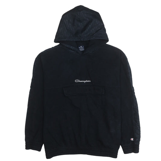 Mens UK Size XL Champion Black Pullover Hoodie