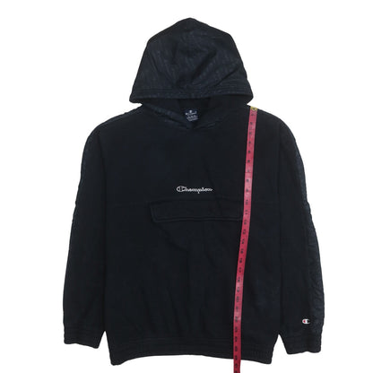 Mens UK Size XL Champion Black Pullover Hoodie