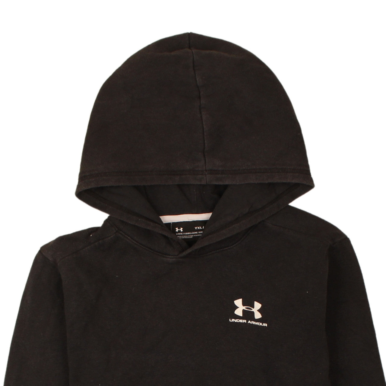 Boys UK Size XL Under armour Black Pullover Hoodie