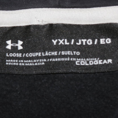 Boys UK Size XL Under armour Black Pullover Hoodie