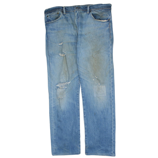 Mens UK Size 32 Levi's Regular Fit Straight Blue Jeans