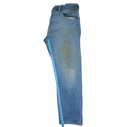 Mens UK Size 32 Levi's Regular Fit Straight Blue Jeans