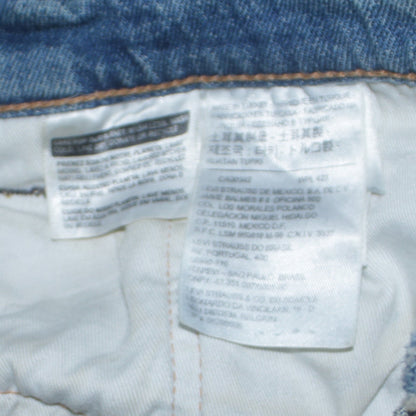 Mens UK Size 32 Levi's Regular Fit Straight Blue Jeans