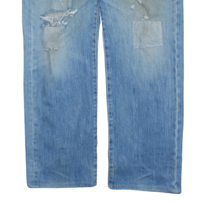 Mens UK Size 32 Levi's Regular Fit Straight Blue Jeans