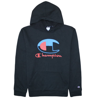 Mens UK Size XL Champion Black Pullover Hoodie