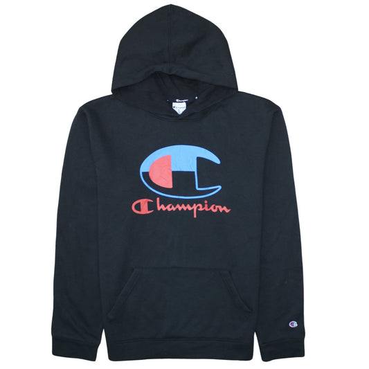 Mens UK Size XL Champion Black Pullover Hoodie