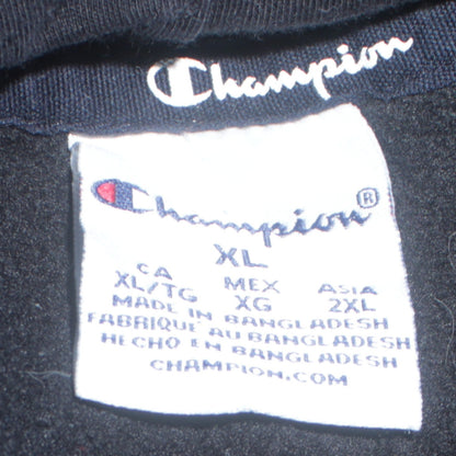 Mens UK Size XL Champion Black Pullover Hoodie