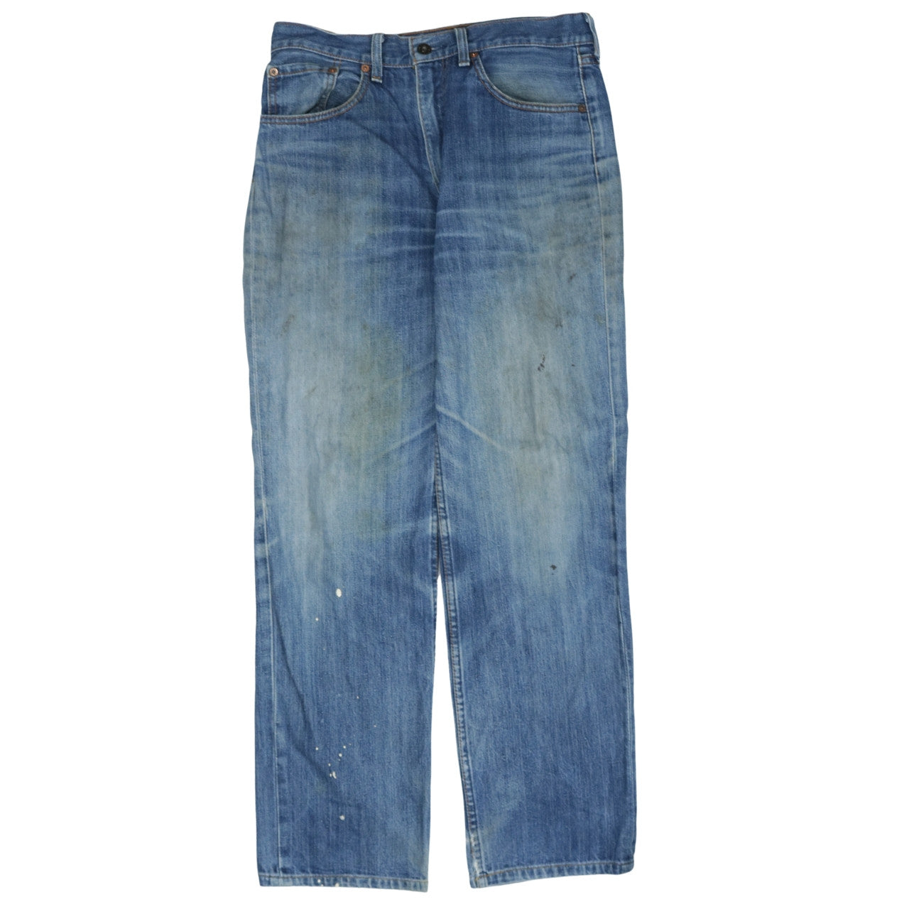 Mens UK Size 32 Levi's Regular Fit Straight Blue Jeans