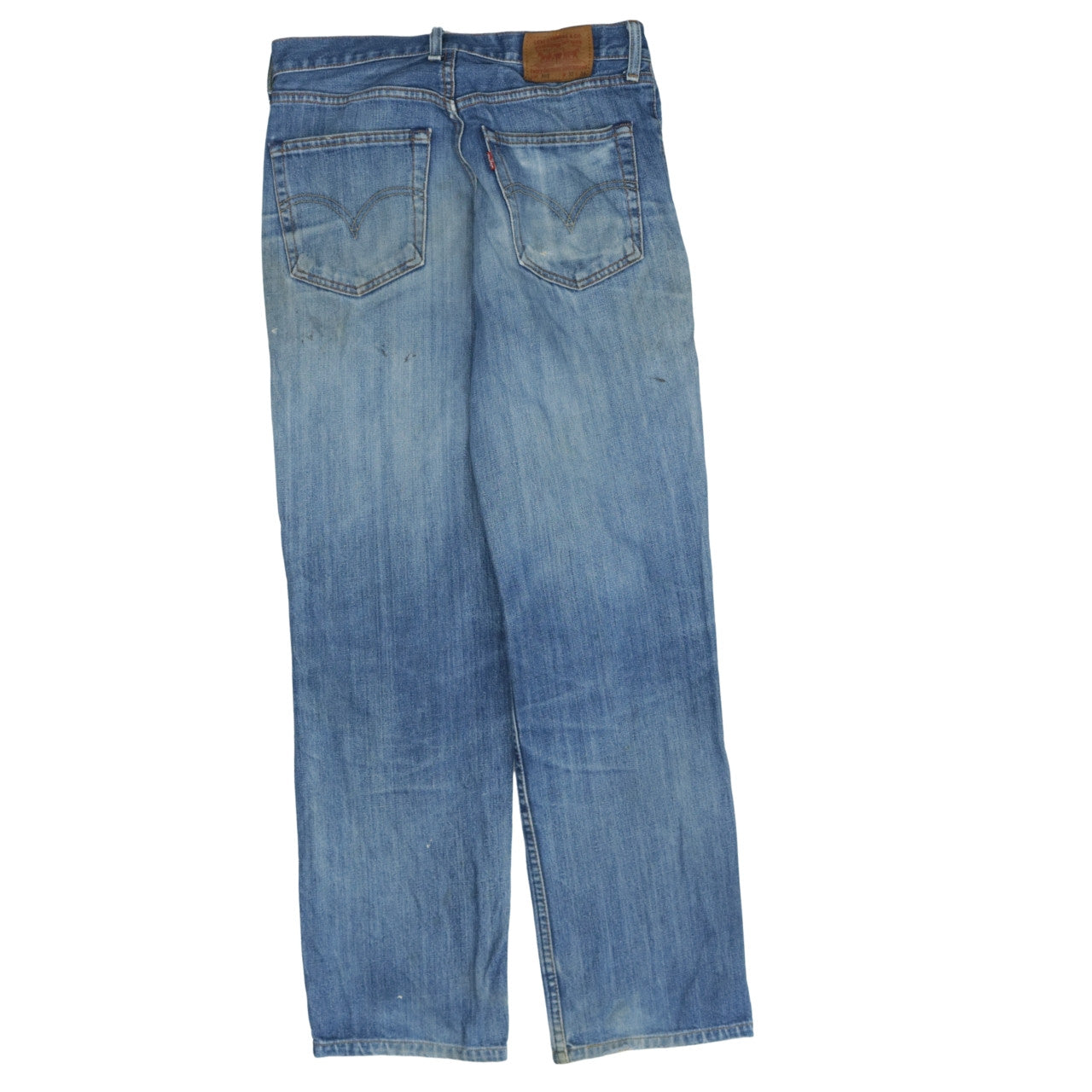 Mens UK Size 32 Levi's Regular Fit Straight Blue Jeans