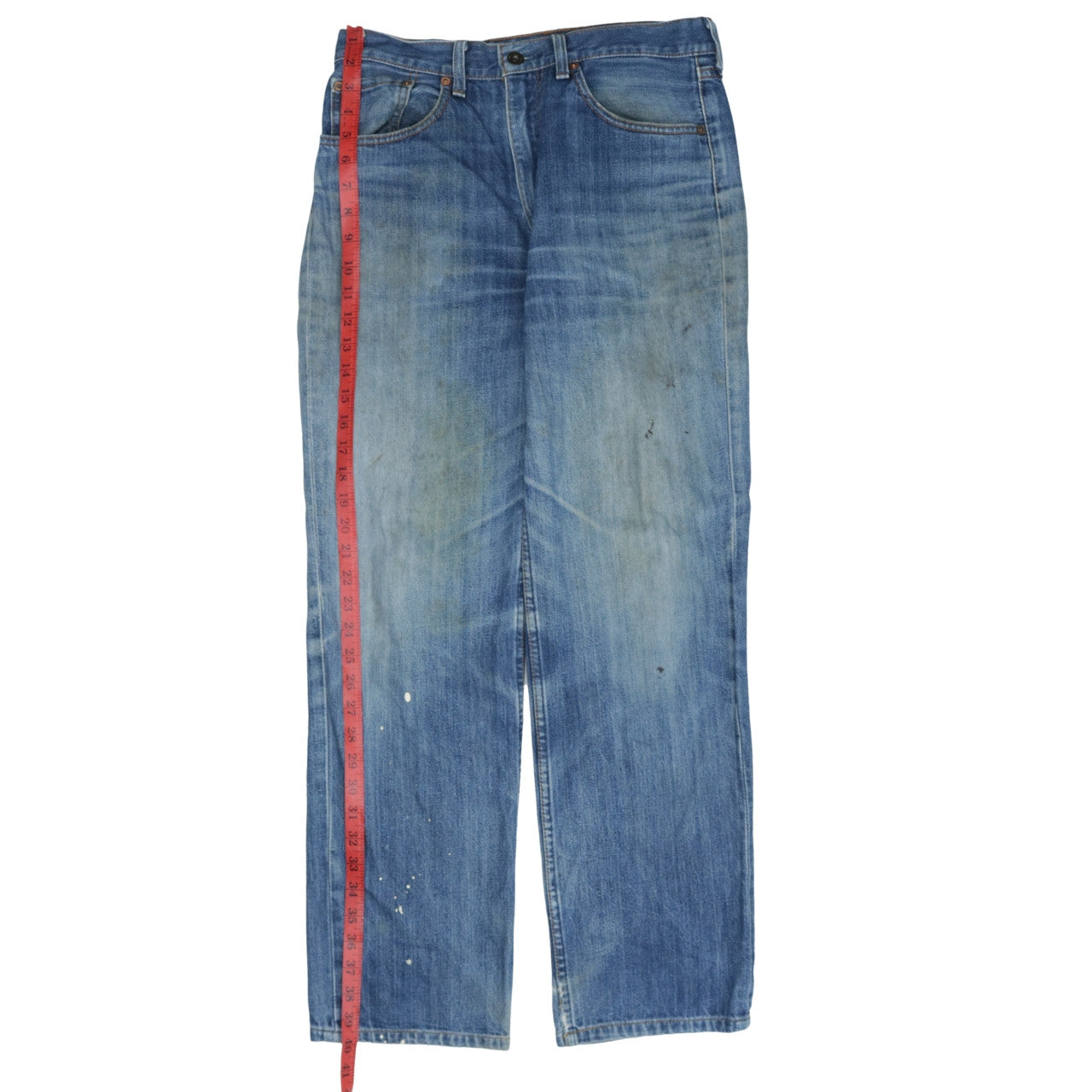 Mens UK Size 32 Levi's Regular Fit Straight Blue Jeans