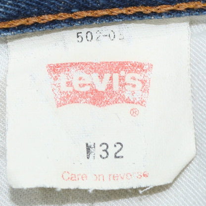 Mens UK Size 32 Levi's Regular Fit Straight Blue Jeans