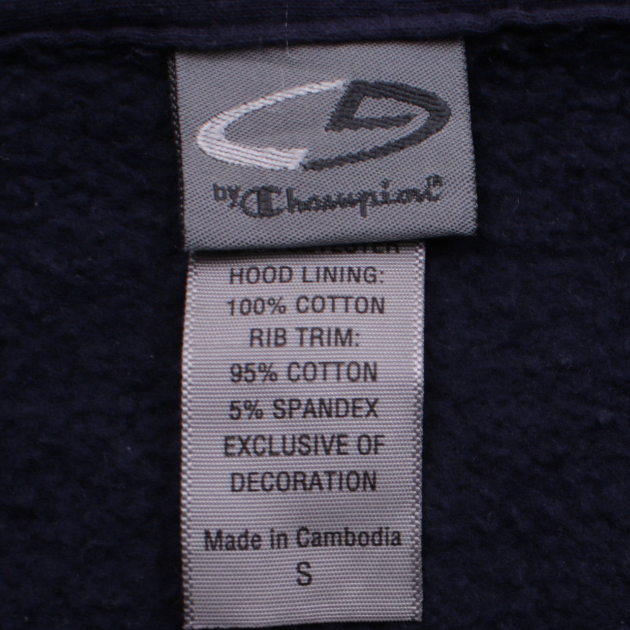 Mens UK Size S Champion Blue Full Zip Hoodie